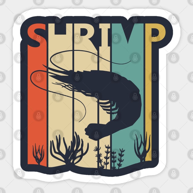 Funny Vintage Shrimp Gift Sticker by GWENT